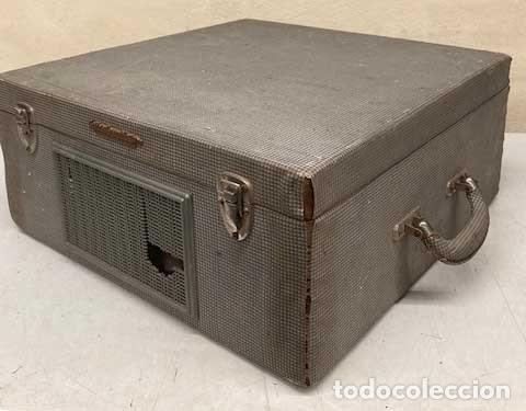 Radios antiguas: Maletin tocadiscos LA VOIX DE SON MAITRE - Foto 5