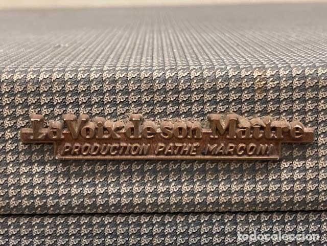 Radios antiguas: Maletin tocadiscos LA VOIX DE SON MAITRE - Foto 6