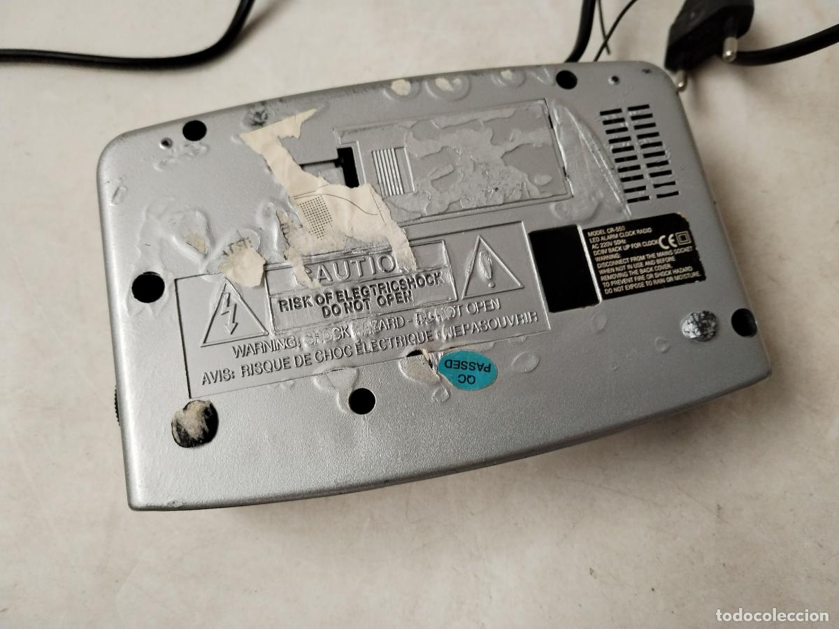 Radios antiguas: led alarm clock radio pro basic model cr550 - Foto 6