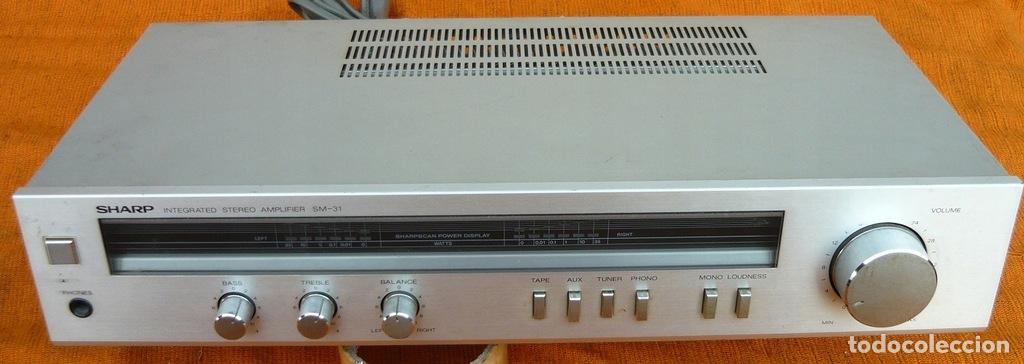 Radios antiguas: AMPLIFICADOR SHARP SM 31 FUNCIONANDO RAMON ELECTRONICA - Foto 1