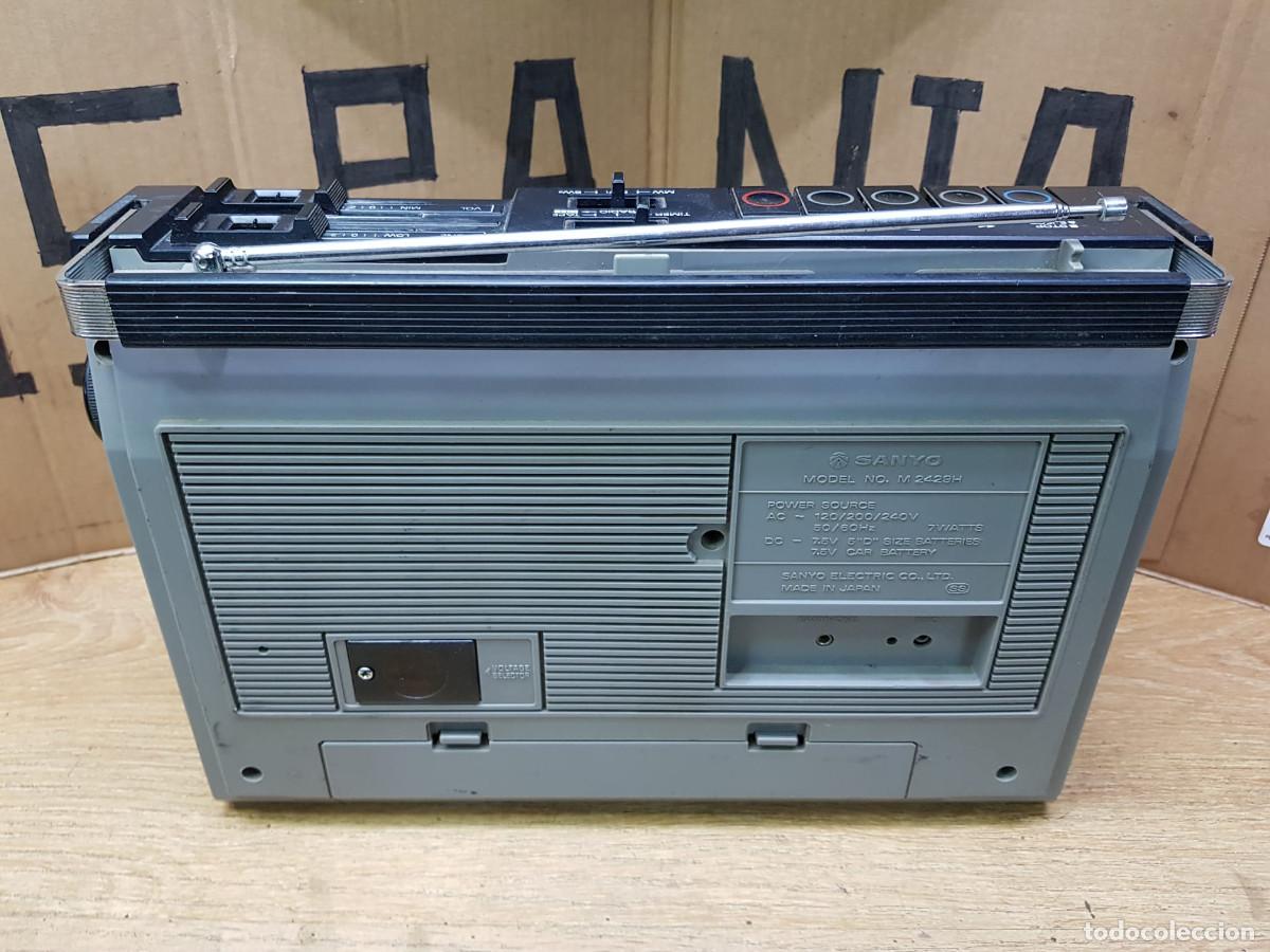 Radios antiguas: RADIO CASSETTE SANYO MODELO NO.2429H - Foto 5
