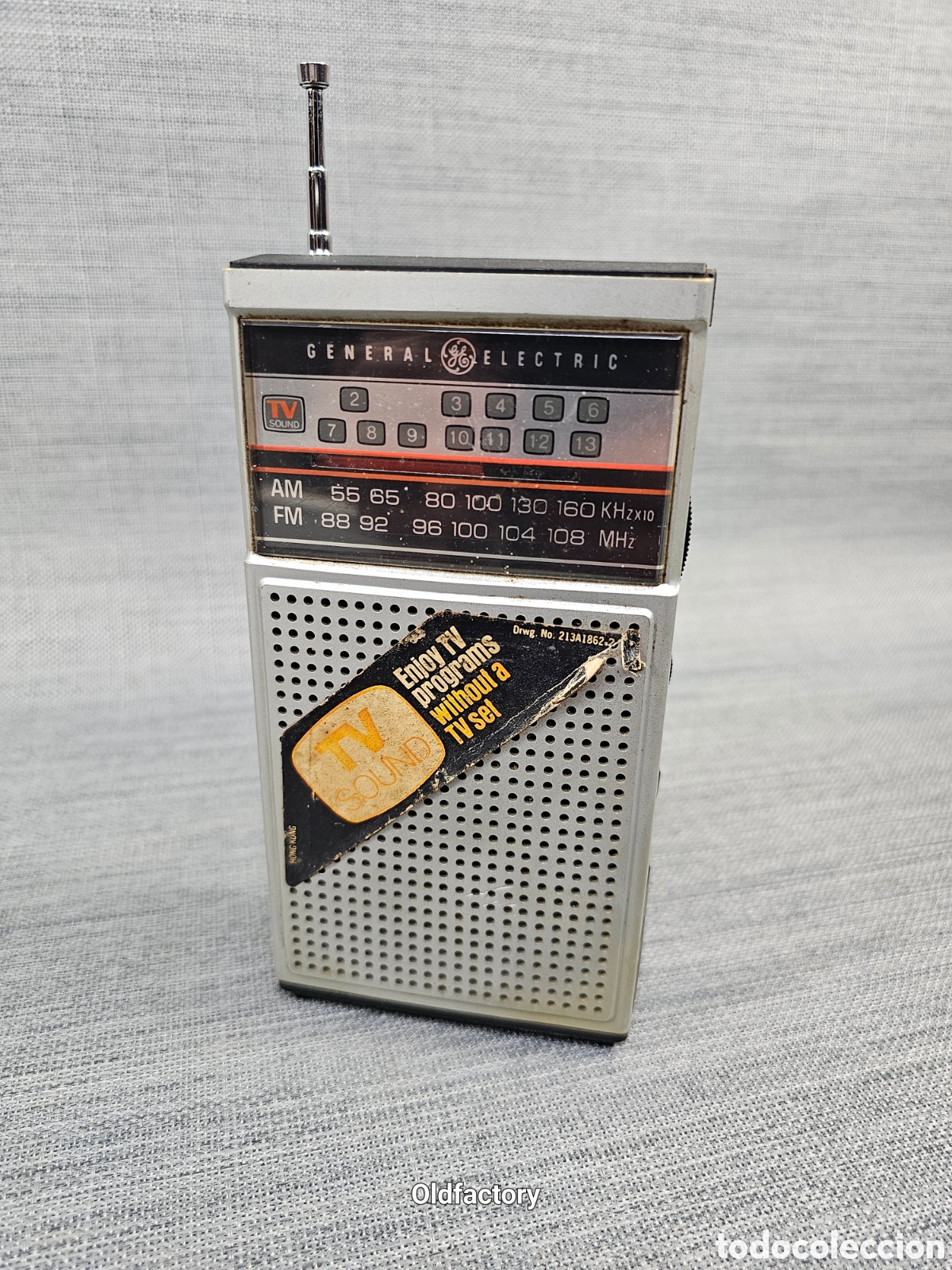 Radios antiguas: Transistor vintage General Electric model. 7-2924A - Foto 1