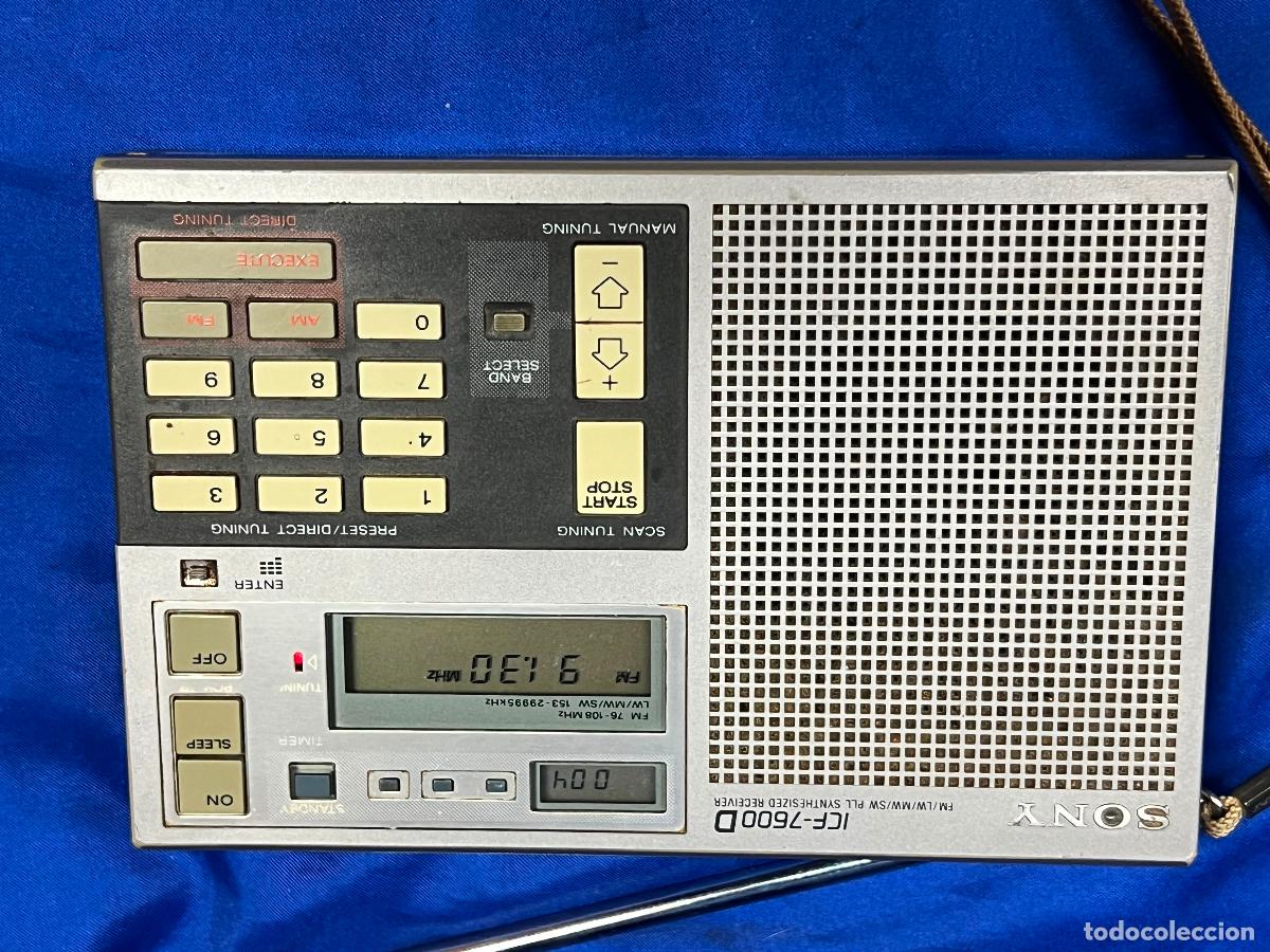 Radios antiguas: RADIO MULTIBANDAS SONY ICF 7600A. FUNCIONANDO. - Foto 2
