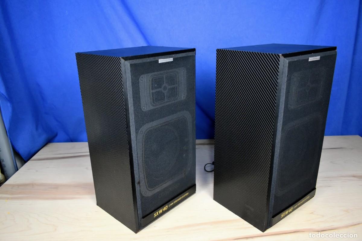 Radios antiguas: Pareja de bafles Sanyo SX-W40CD - Foto 5