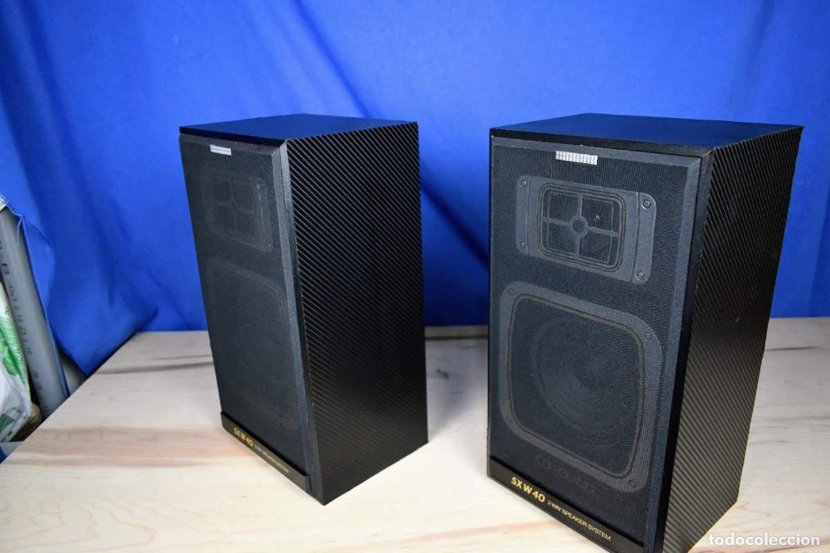 Radios antiguas: Pareja de bafles Sanyo SX-W40CD - Foto 6