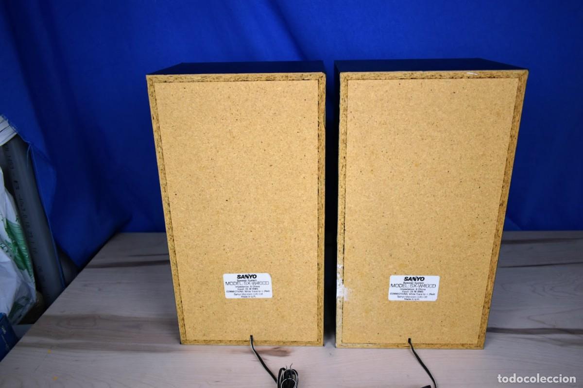 Radios antiguas: Pareja de bafles Sanyo SX-W40CD - Foto 7