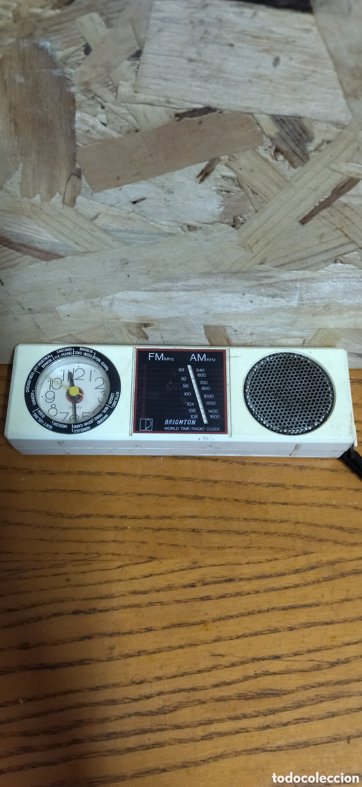 Radios antiguas: Radio Reloj Brigmton Vintage - Foto 2
