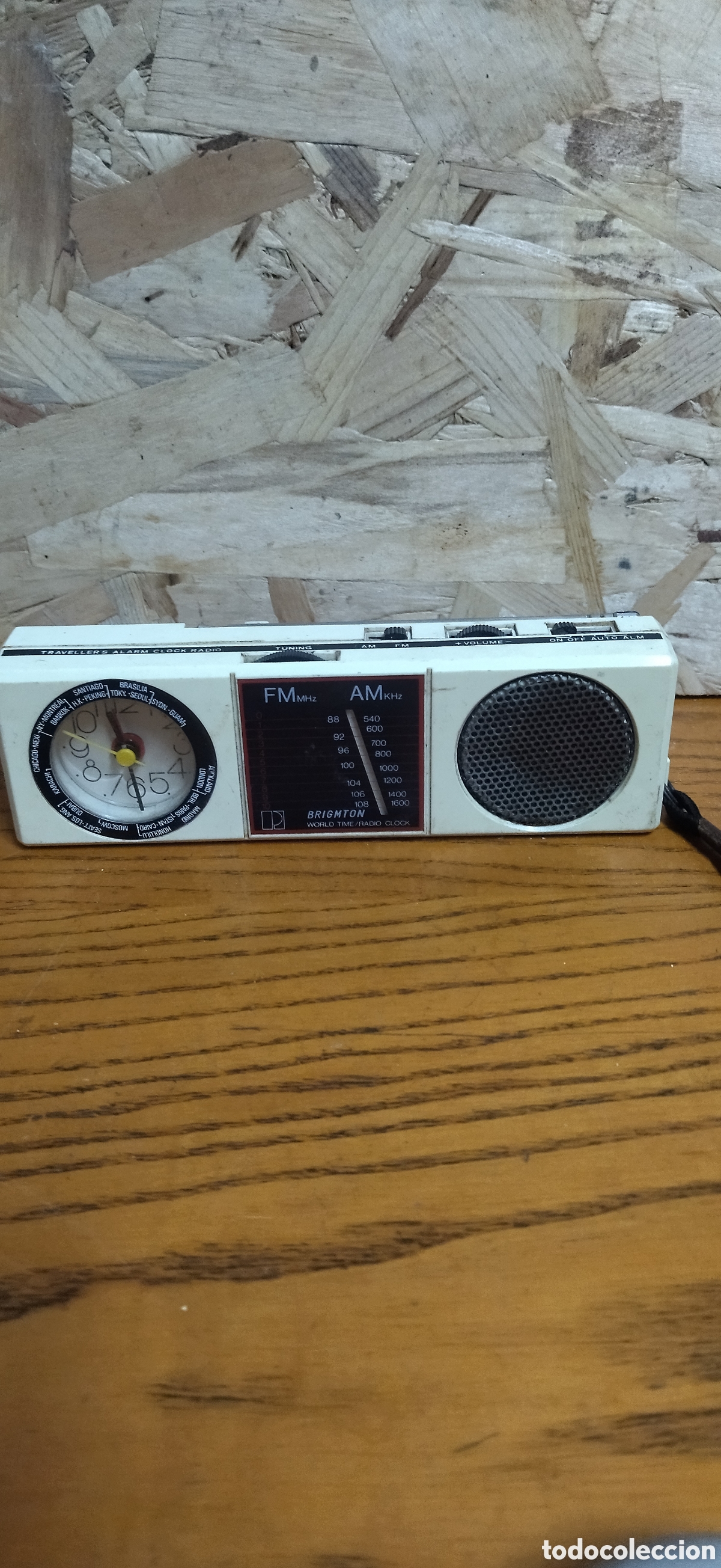 Radios antiguas: Radio Reloj Brigmton Vintage - Foto 1