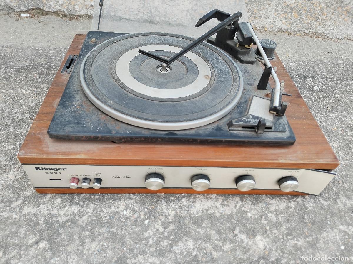 Radios antiguas: Tocadiscos K&ouml;niger 5001 - Foto 6
