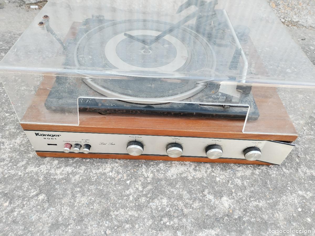 Radios antiguas: Tocadiscos K&ouml;niger 5001 - Foto 10
