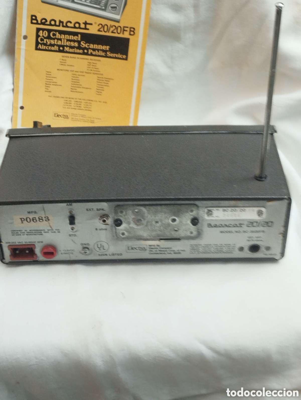 Radios antiguas: RECEPTOR ESCANER DE RADIO BEARCAP - Foto 4
