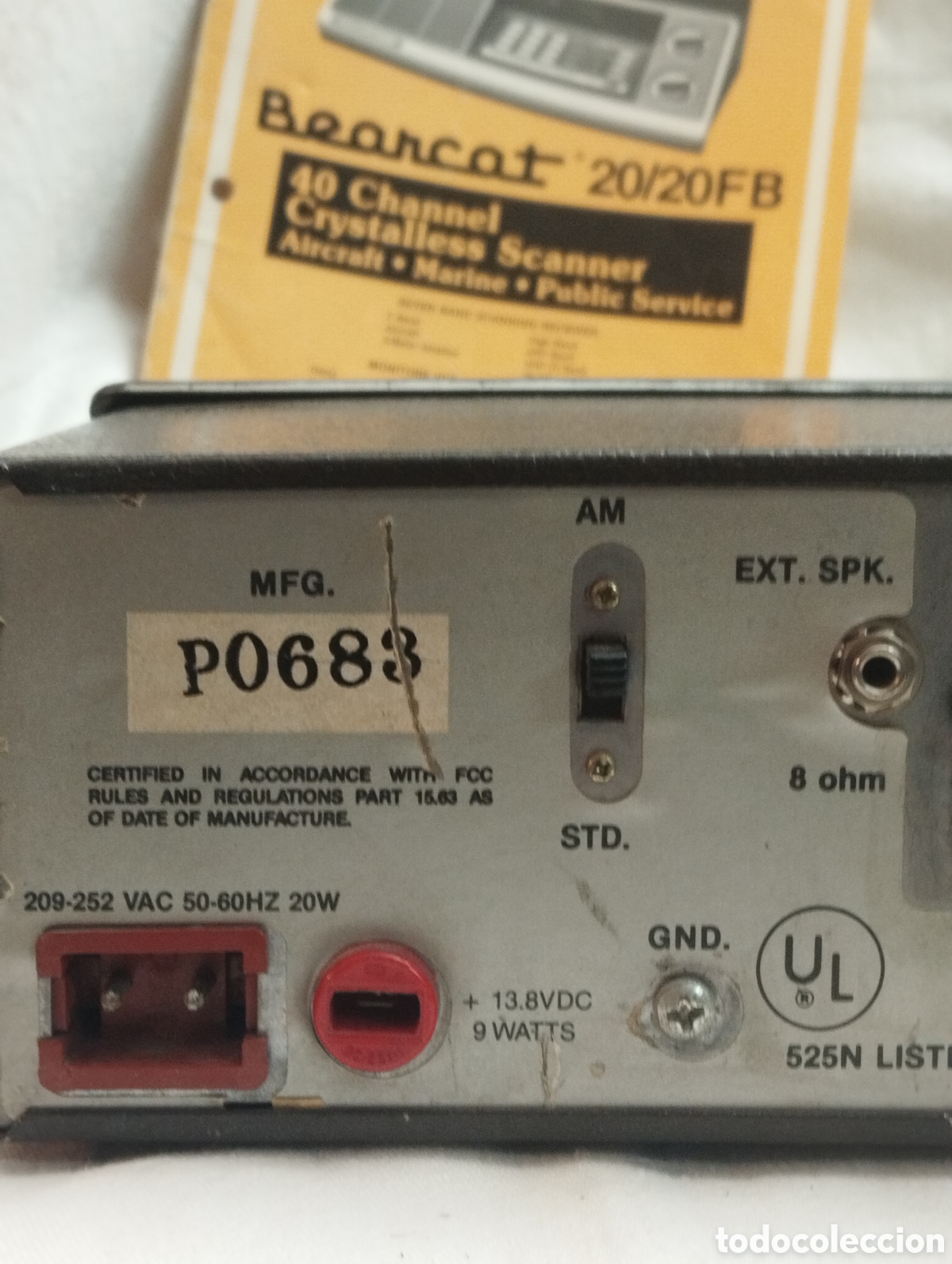 Radios antiguas: RECEPTOR ESCANER DE RADIO BEARCAP - Foto 7