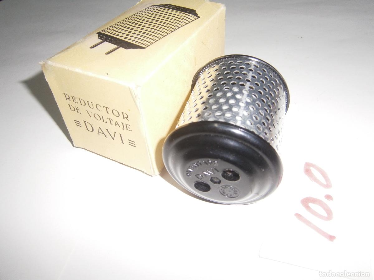 Radios antiguas: ANTIGUO REDUCTOR DE VOLTAJE NUEVO EN SU CAJA - Foto 1