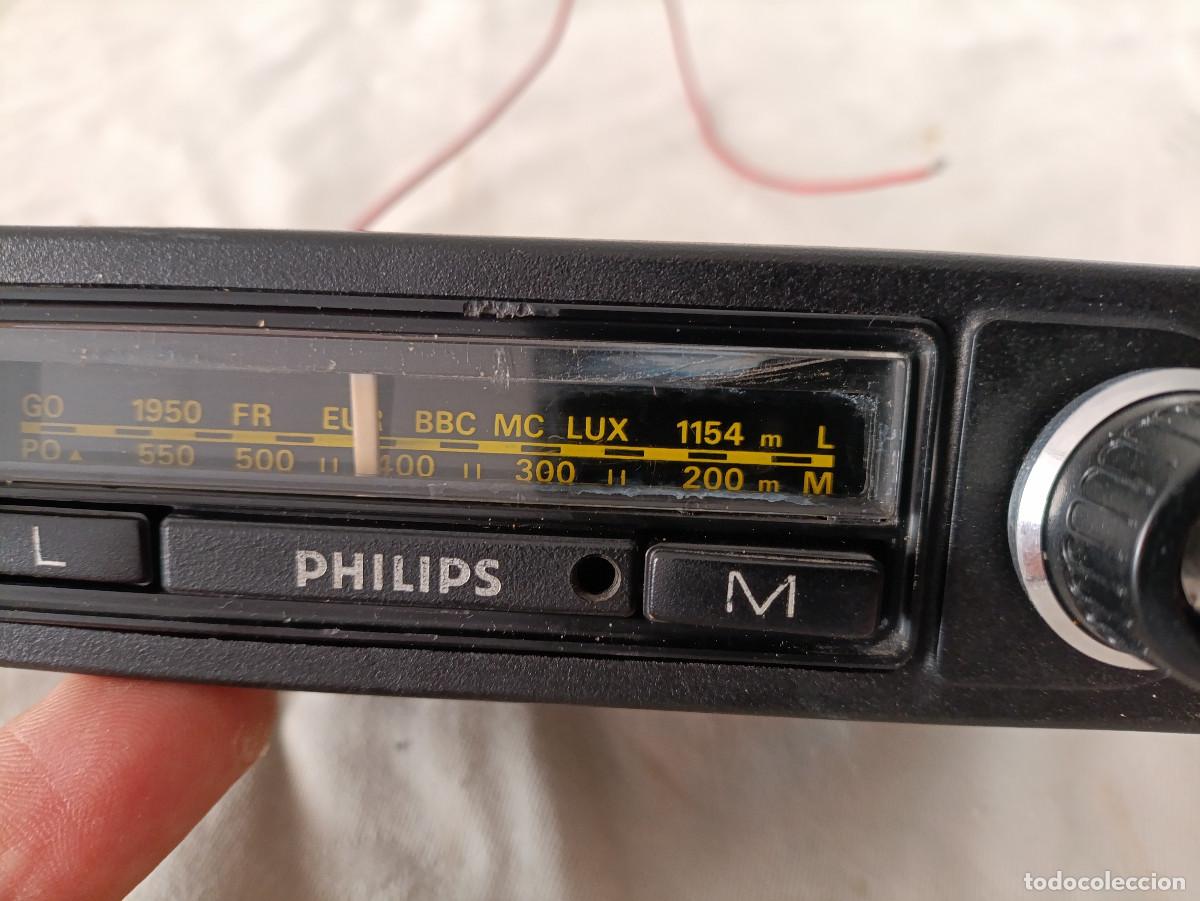 Radios antiguas: ANTIGUA RADIO DE COCHE PHILIPS - Foto 4