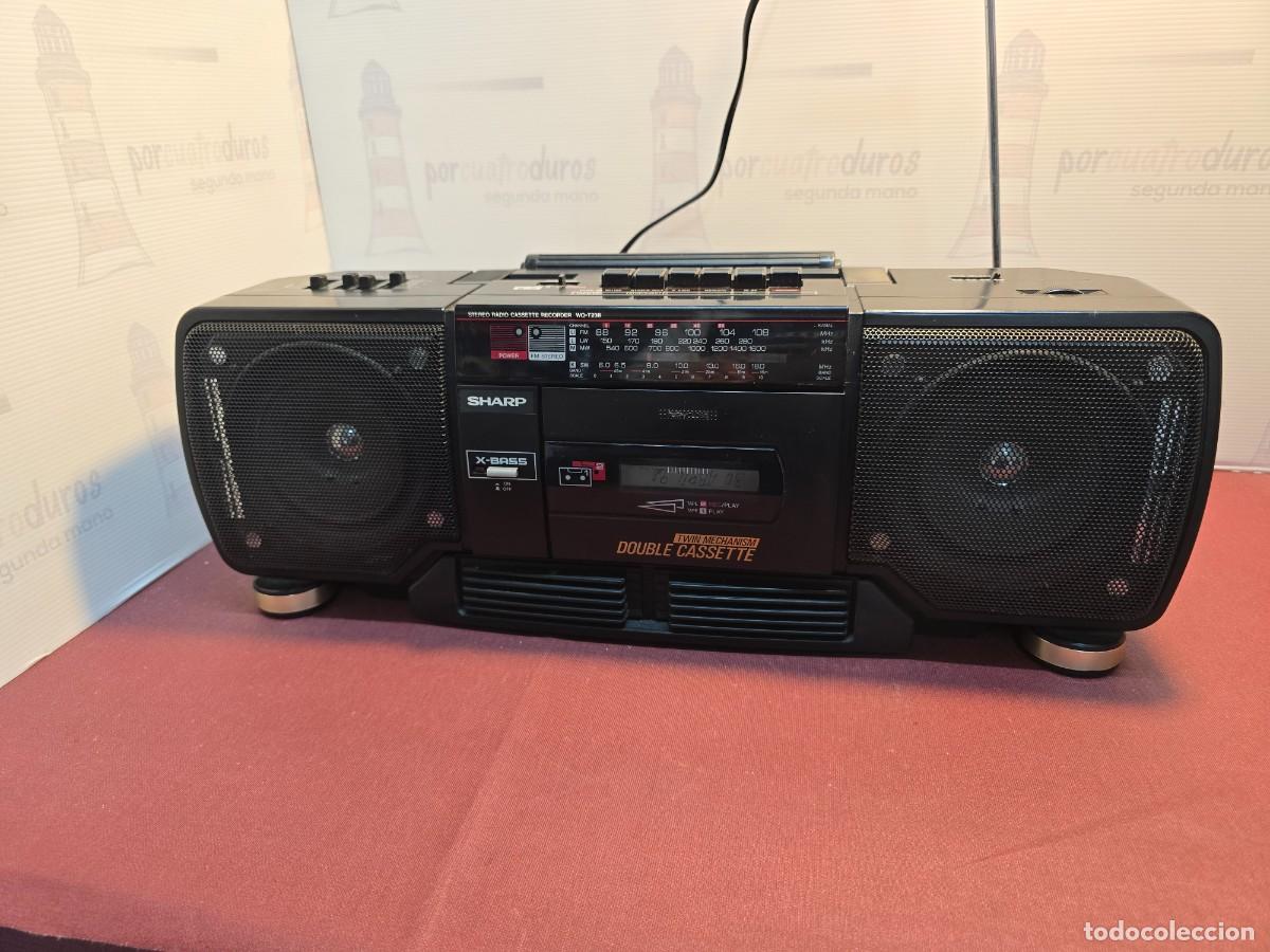 Radios antiguas: Radio Cassette SHARP WQ-T238 Doble Deck - Foto 1