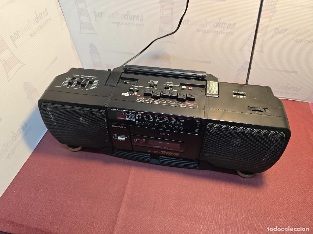 Radios antiguas: Radio Cassette SHARP WQ-T238 Doble Deck - Foto 2