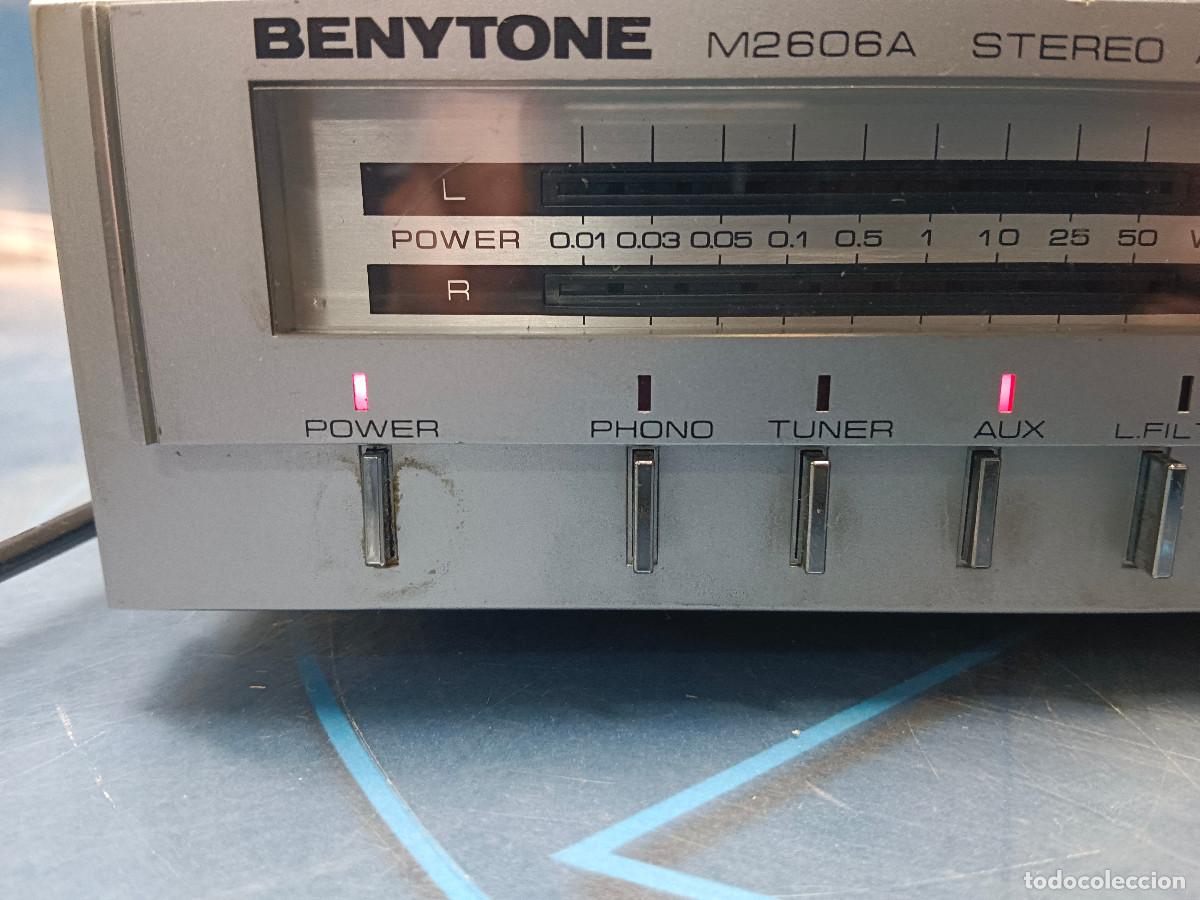 Radios antiguas: amplificador benytone M2606A buen estado - Foto 3