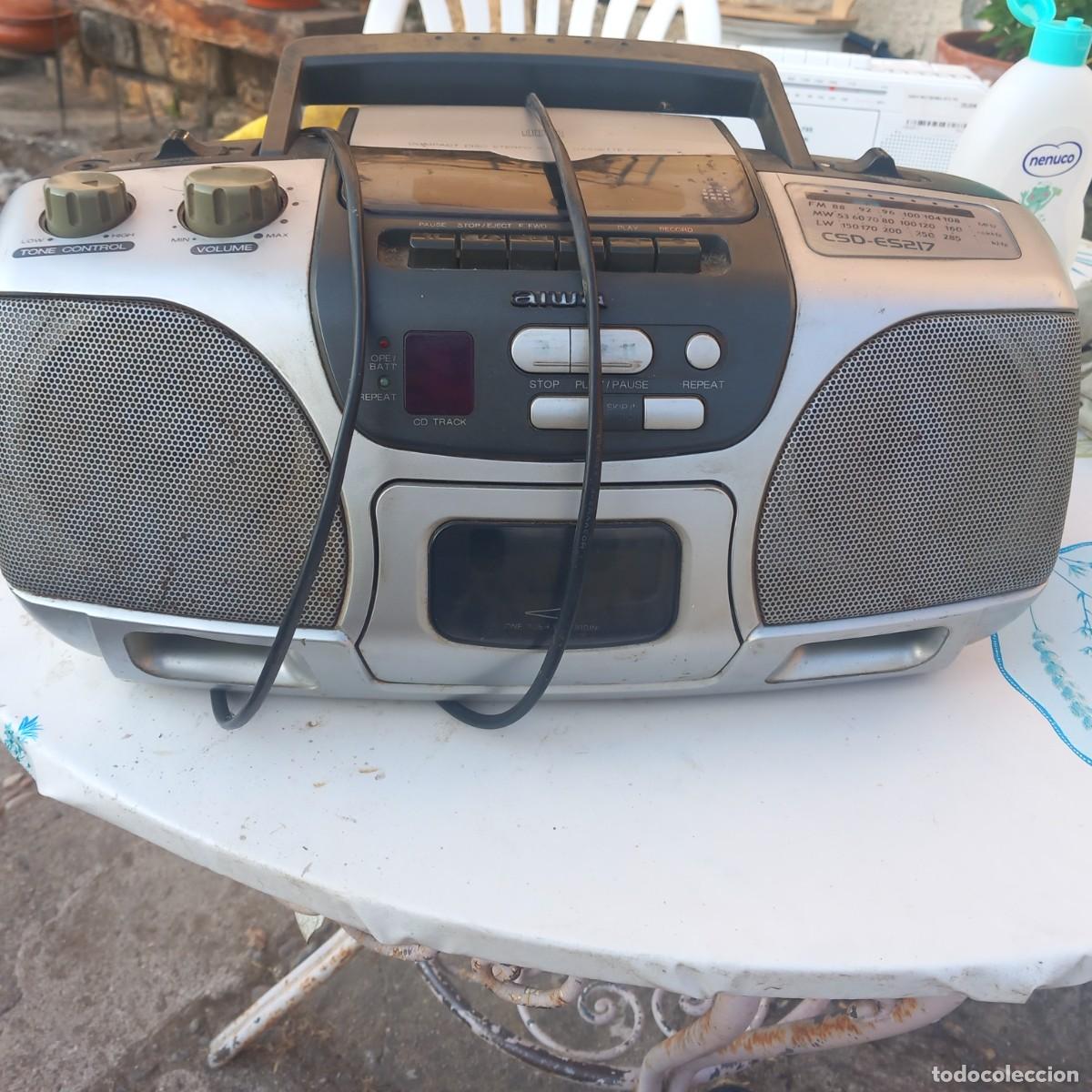 Radios antiguas: Radio Cassette Compacto CD - Aiwa CSD-ES - - Foto 1