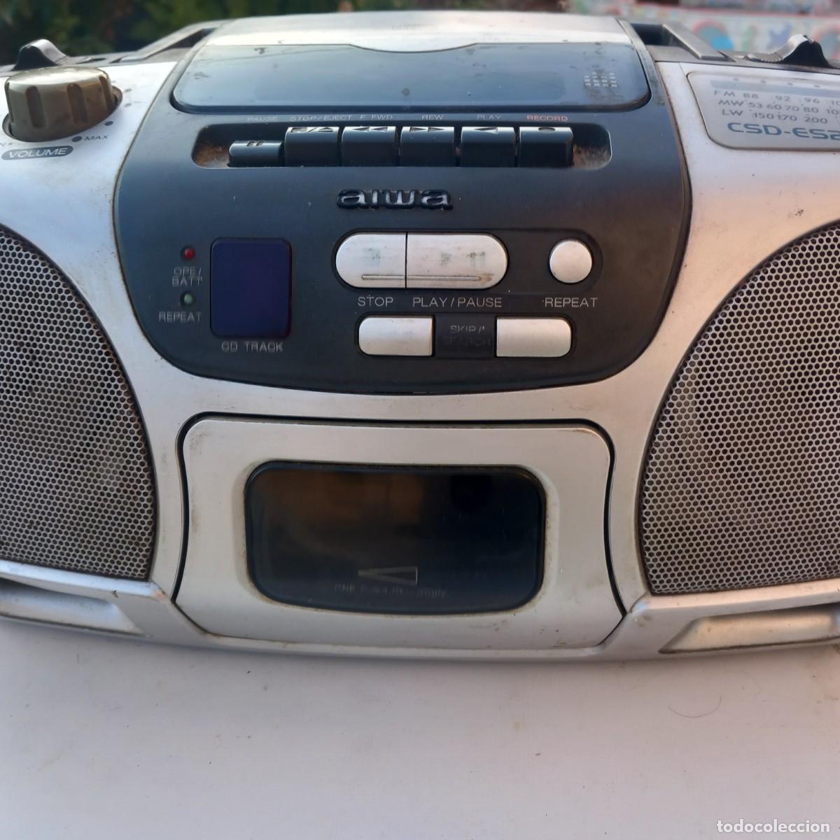 Radios antiguas: Radio Cassette Compacto CD - Aiwa CSD-ES - - Foto 2