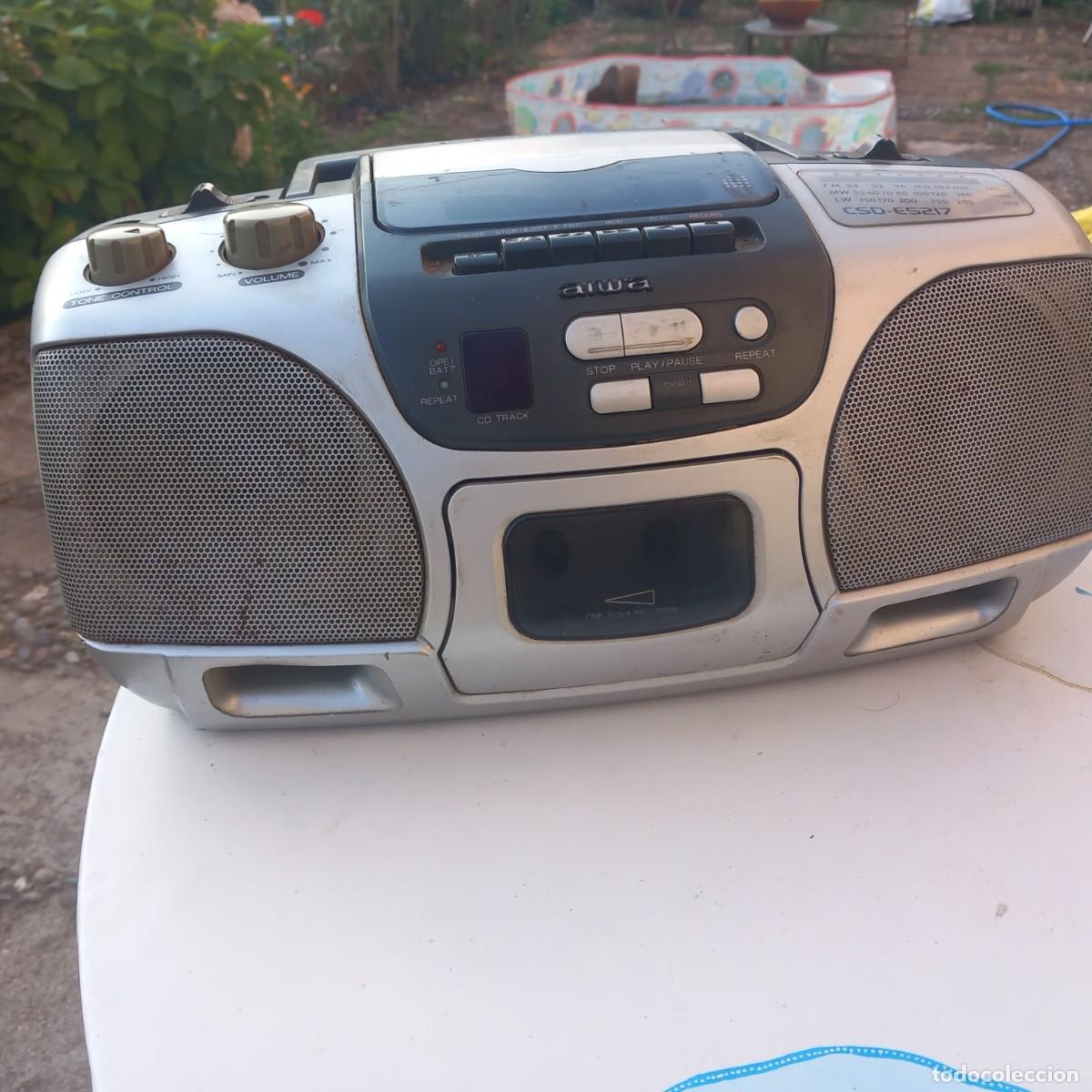 Radios antiguas: Radio Cassette Compacto CD - Aiwa CSD-ES - - Foto 3