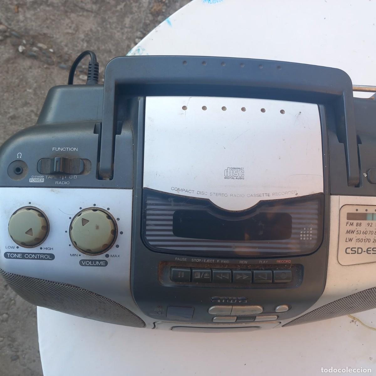 Radios antiguas: Radio Cassette Compacto CD - Aiwa CSD-ES - - Foto 5