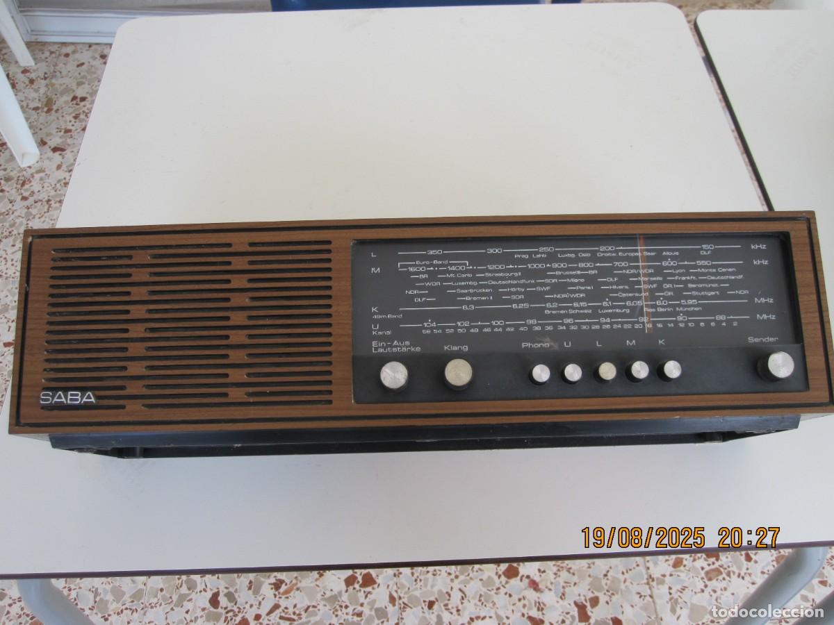 Radios antiguas: RADIO ANTIGUA DE LA MARCA SABA - DONAU M MODELO DO-M - Foto 1