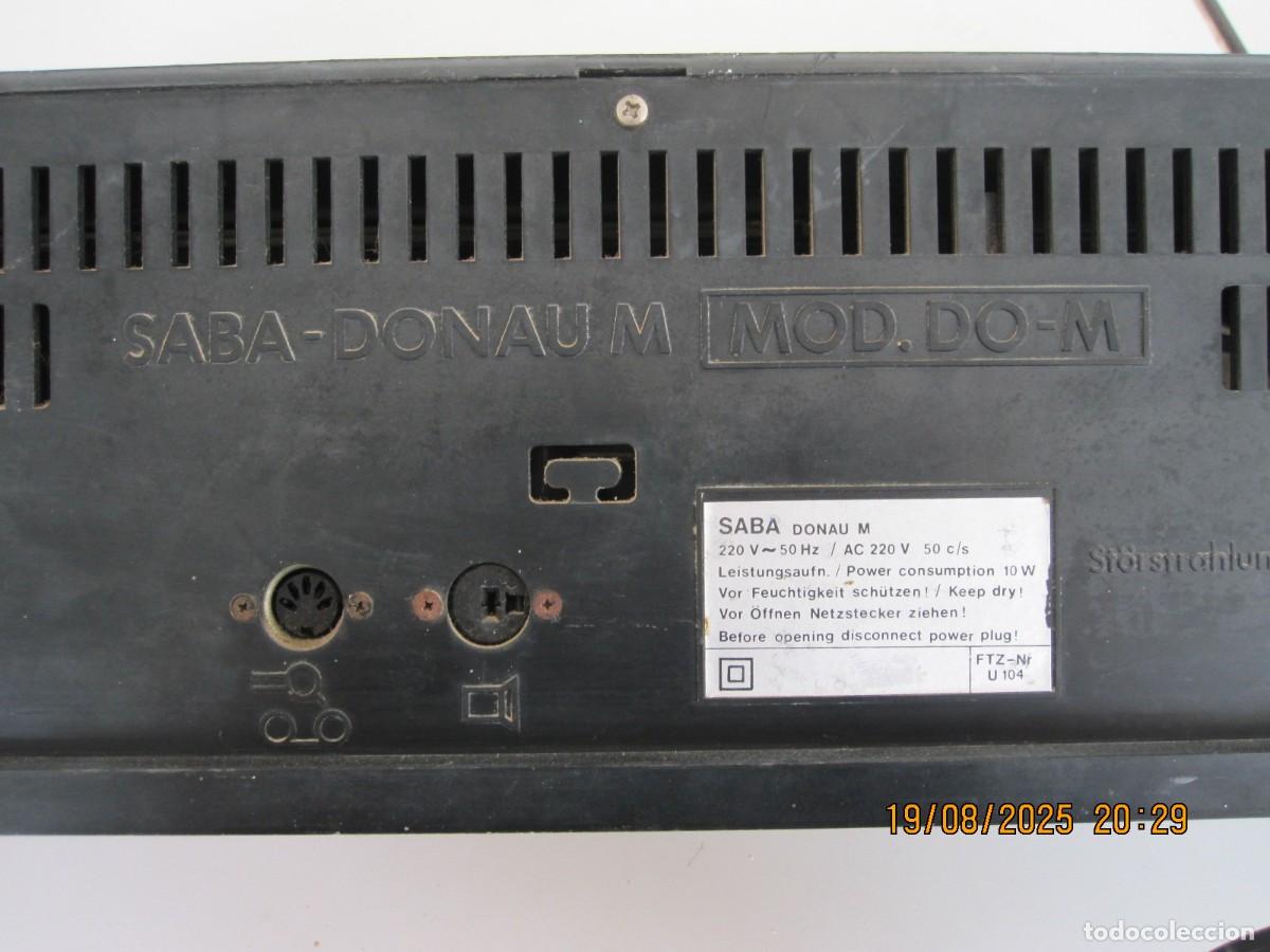 Radios antiguas: RADIO ANTIGUA DE LA MARCA SABA - DONAU M MODELO DO-M - Foto 7