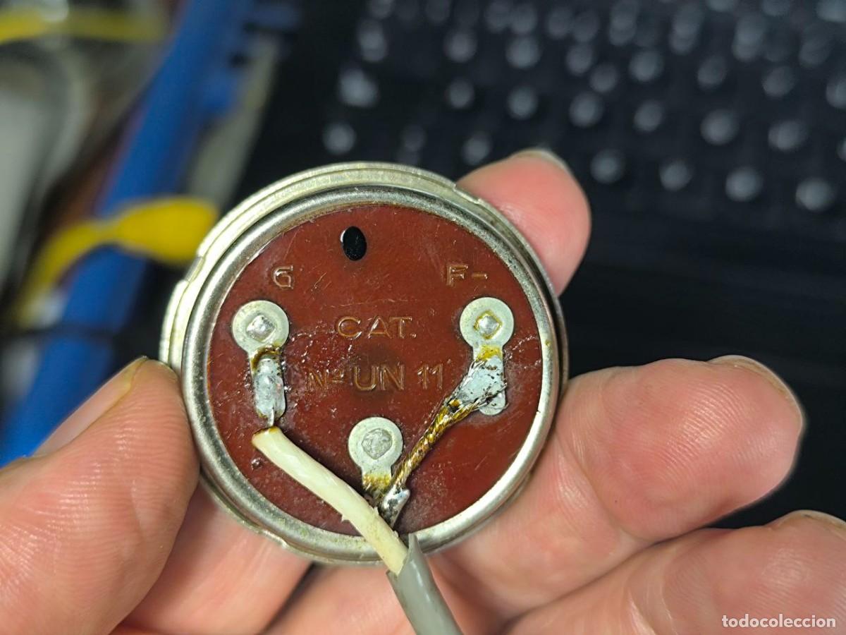 Radios antiguas: MICROFONO GELOSO GJ CABLE Y CONECTOR PARA GRABADORA - Foto 4