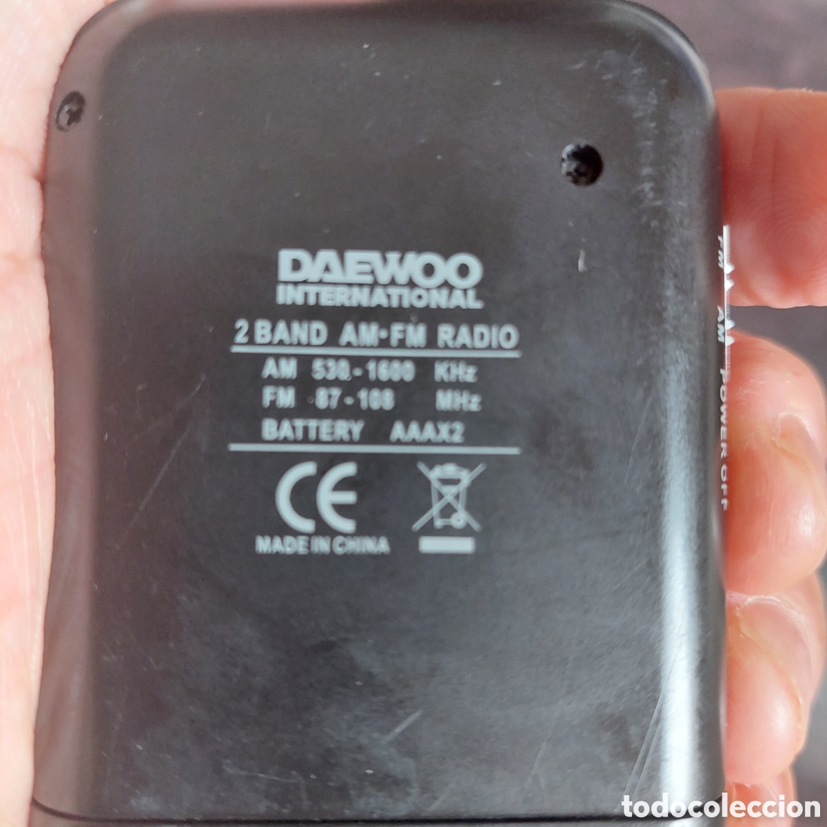 Radios antiguas: Transitor Daewoo mini - Foto 4