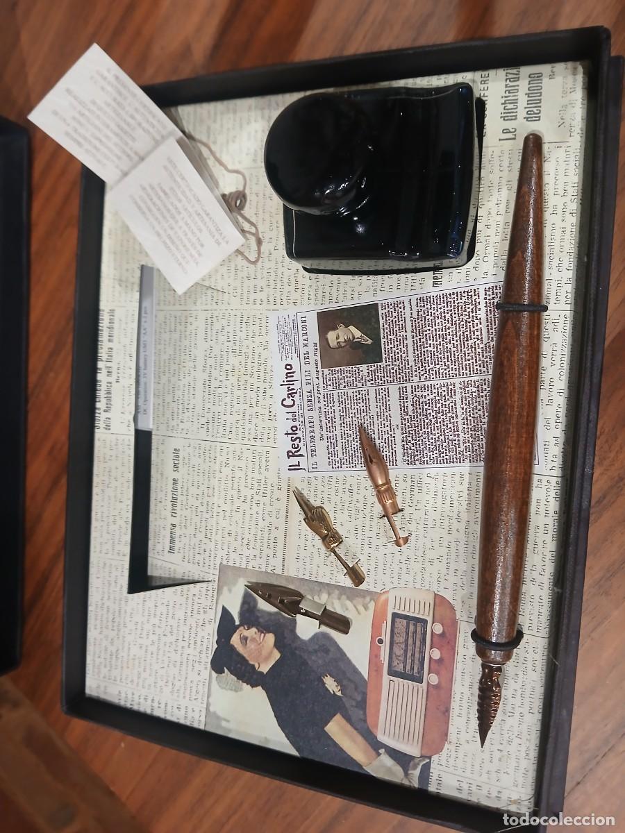 Radios antiguas: Kit radio con pluma y tintero - Foto 3