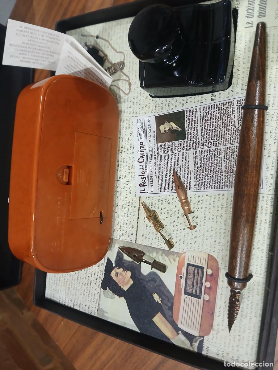 Radios antiguas: Kit radio con pluma y tintero - Foto 4