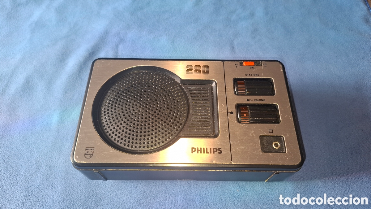 Radios antiguas: RADIO TRANSISTOR - PHILIPS 280 - LW, MW, FM . FUNCIONA - Foto 2