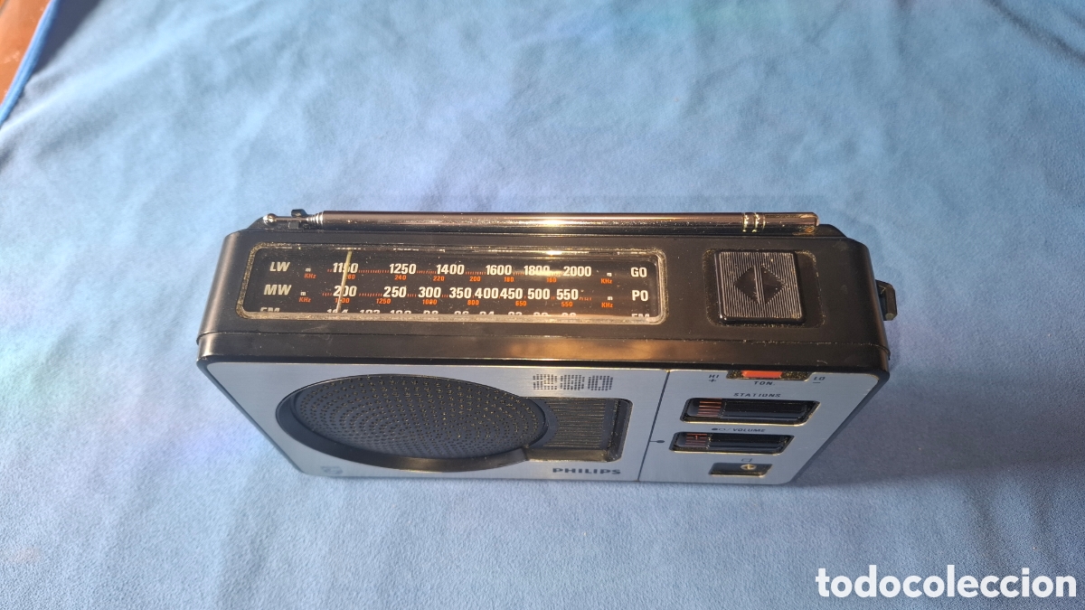 Radios antiguas: RADIO TRANSISTOR - PHILIPS 280 - LW, MW, FM . FUNCIONA - Foto 3