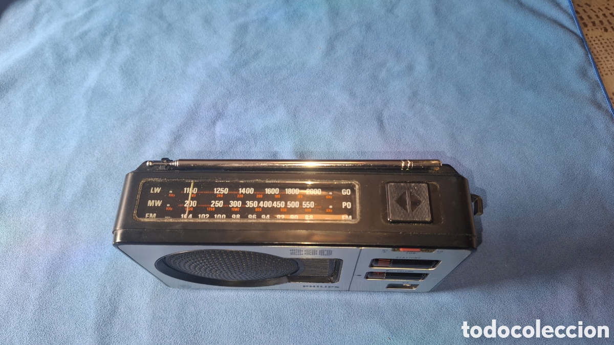 Radios antiguas: RADIO TRANSISTOR - PHILIPS 280 - LW, MW, FM . FUNCIONA - Foto 4