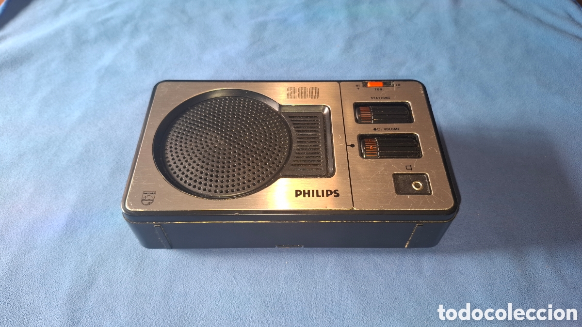 Radios antiguas: RADIO TRANSISTOR - PHILIPS 280 - LW, MW, FM . FUNCIONA - Foto 5