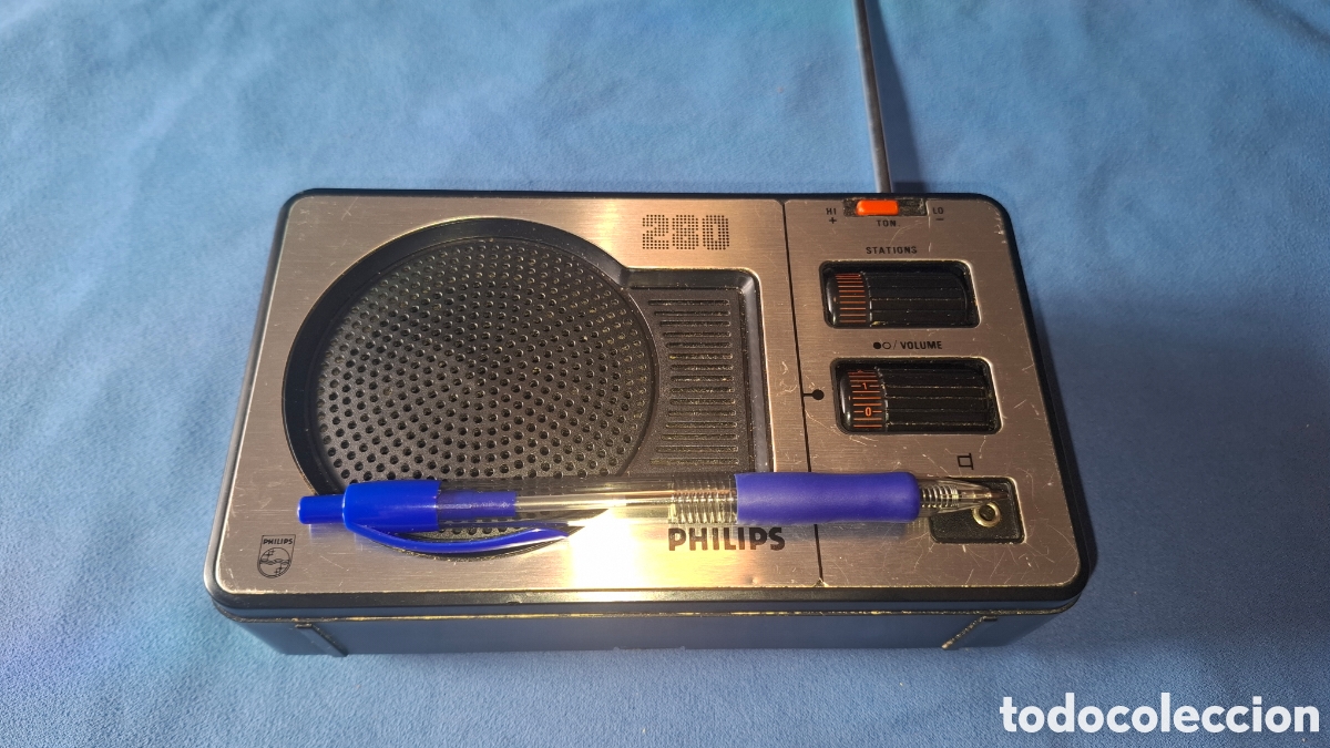 Radios antiguas: RADIO TRANSISTOR - PHILIPS 280 - LW, MW, FM . FUNCIONA - Foto 8
