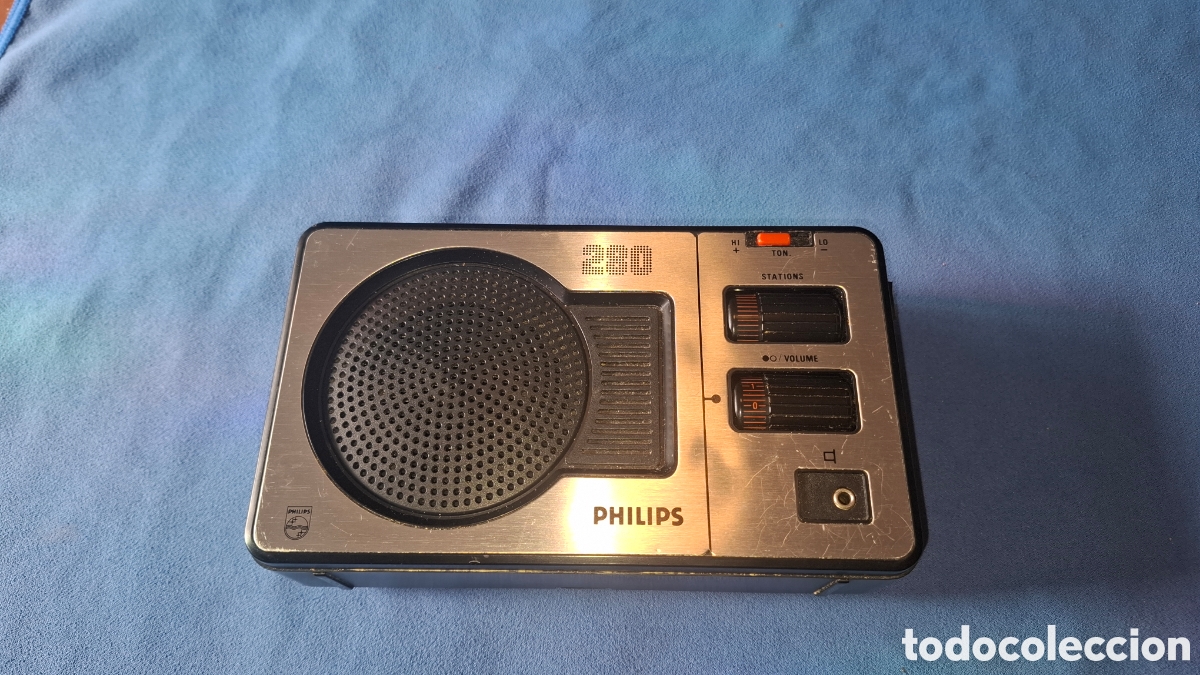 Radios antiguas: RADIO TRANSISTOR - PHILIPS 280 - LW, MW, FM . FUNCIONA - Foto 1