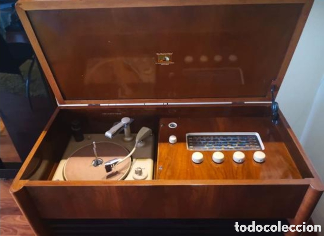 Radios antiguas: Radio tocadiscos HMV - Foto 2