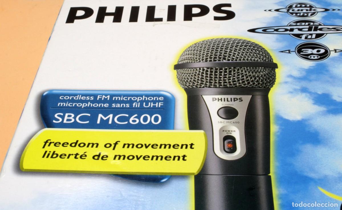 Radios antiguas: MICR&Oacute;FONO PHILIPS SBC MC600 EN CAJA ORIGINAL, SIN USO - Foto 2