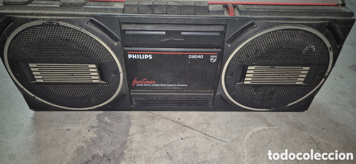 Radios antiguas: Radio philips de cassetes - Foto 1