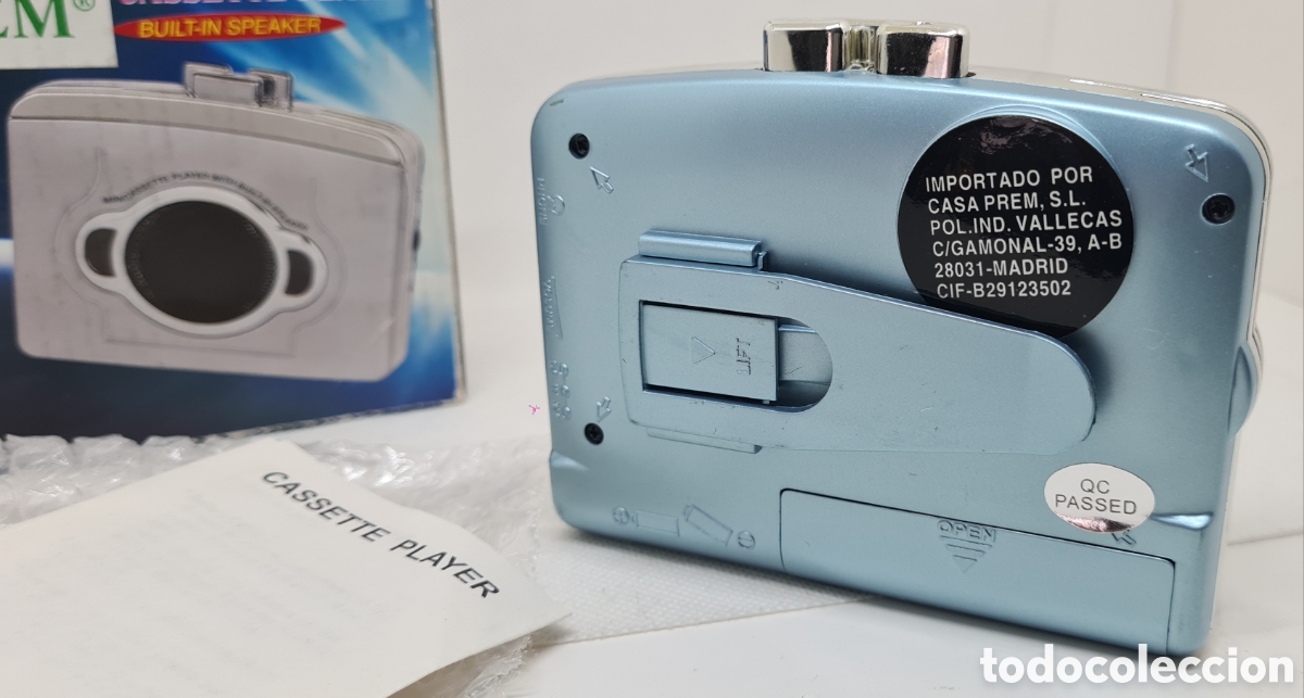 Radios antiguas: WALKMAN CASSETTE CASETE PLAYER TK 105 CON ALTAVOZ INTEGRADO - Foto 3