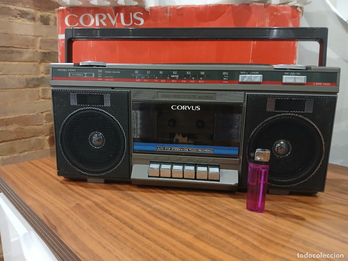 Radios antiguas: Radio cassette Corvus 1919S - Foto 1