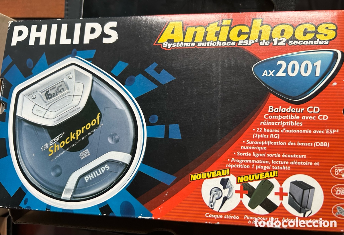 Radios antiguas: REPRODUCTOR DE DE CD PHILIPS ANTICHOCS - Foto 1