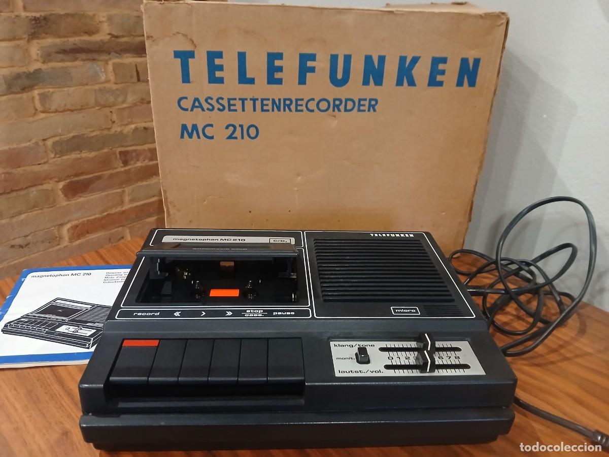 Radios antiguas: Cassette Recorder Telegunken MC210 - Foto 2