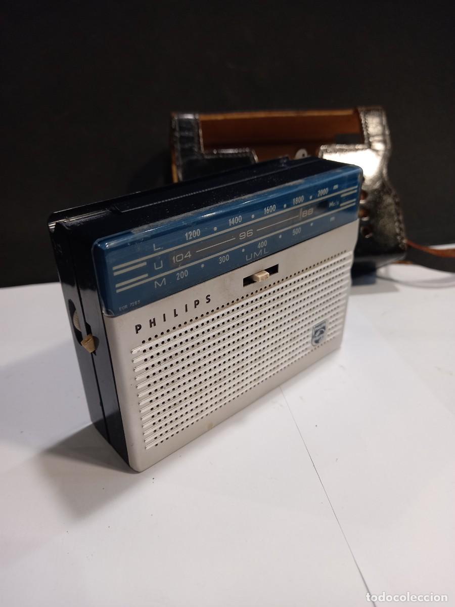 Radios antiguas: RADIO TRANSISTOR PHILIPS CON SU FUNDA ORIGINAL (G) - Foto 2