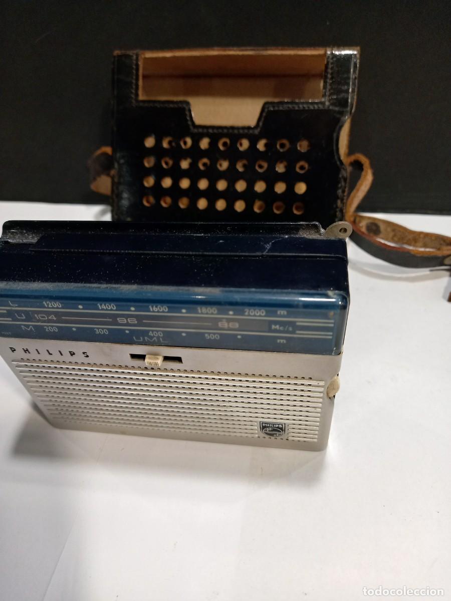 Radios antiguas: RADIO TRANSISTOR PHILIPS CON SU FUNDA ORIGINAL (G) - Foto 6