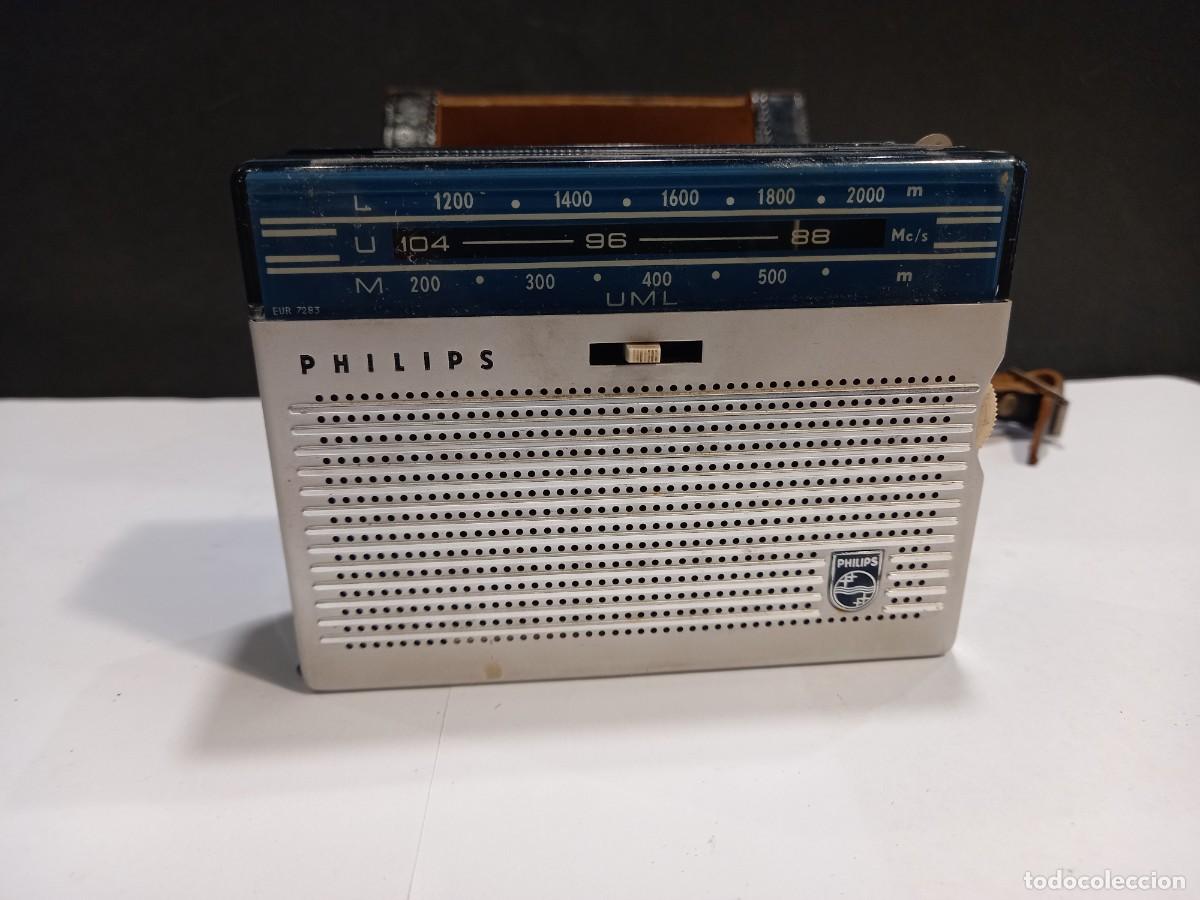 Radios antiguas: RADIO TRANSISTOR PHILIPS CON SU FUNDA ORIGINAL (G) - Foto 7