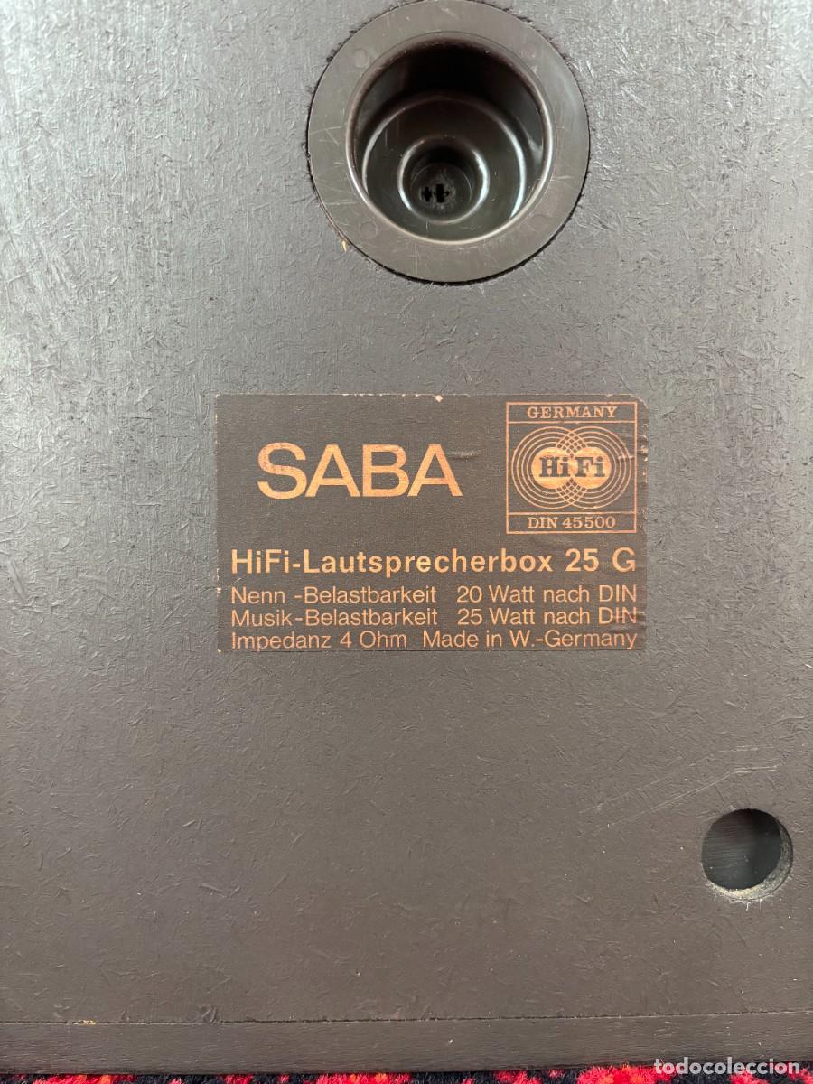 Radios antiguas: Saba 25 G - Diffusori HI FI vintage 1973 - Foto 8