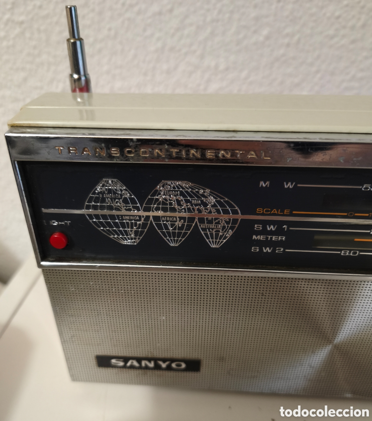 Radios antiguas: RADIO TRANSISTOR SANYO TRANSCONTINENTAL - Foto 3