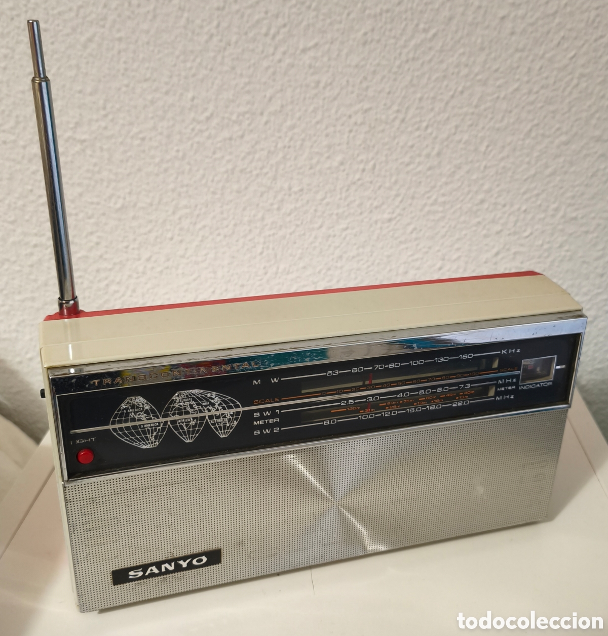 Radios antiguas: RADIO TRANSISTOR SANYO TRANSCONTINENTAL - Foto 1